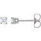 1/4 CTW Diamond Stud Earring Set in White gold 