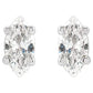 white gold Classic Marquise Diamond Stud Earrings