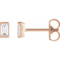 Diamond Stud Earrings Rose Gold