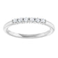 white gold 1/8 CTW Diamond Stackable Ring 