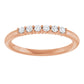 Rose Gold 1/8 CTW Diamond Stackable Ring 