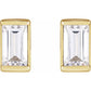 Diamond Stud Earrings 14K Yellow Gold Straight Picture 