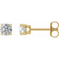 1 CTW Diamond Stud Earrings 