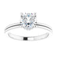 Hidden Halo Round Solitaire Diamond Engagement Ring