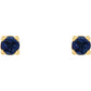 Petite Natural Blue Sapphire Stud Earrings – 2.5 MM