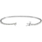Open Clasp for 2 CTW Diamond Tennis Bracelet Set in white gold or platinum 
