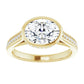 2 1/4 1 1/4 CTW East west Hidden Halo Oval Diamond Engagement Ring Set with accented Shank 