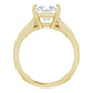 2 CT Split Shank Princes Cut Diamond Engagement Ring Set in Yellow Gold showing under gallery 