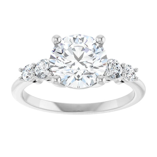 2.5 CT 5-stone Diamond engagement Ring  in white gold