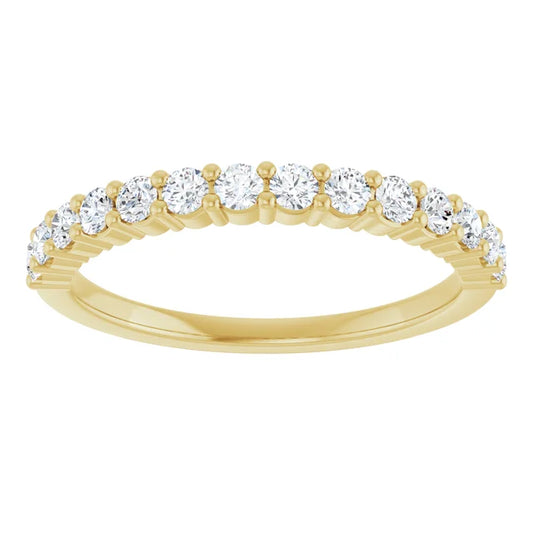 14K Yellow Gold Diamond engagement Ring for women 
