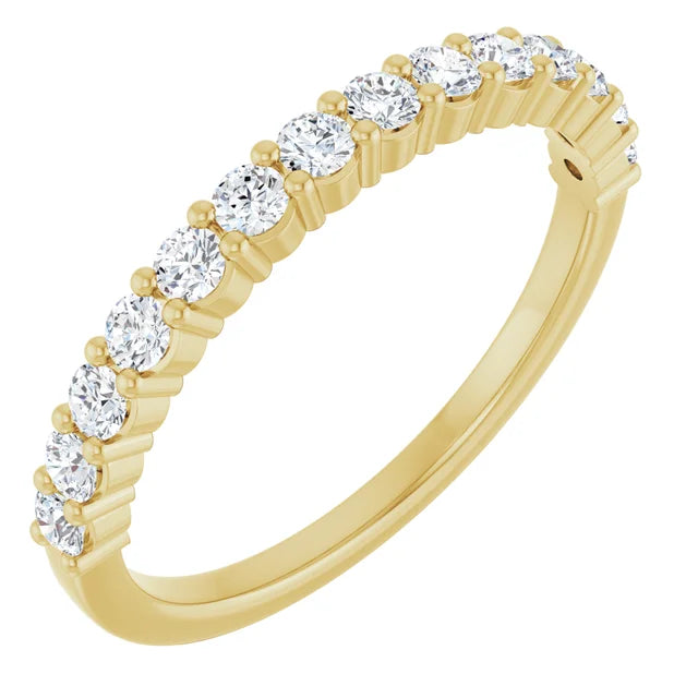 Sideway Picture for Yellow Gold Diamond engagement Ring for women Set in Yellow Gold 