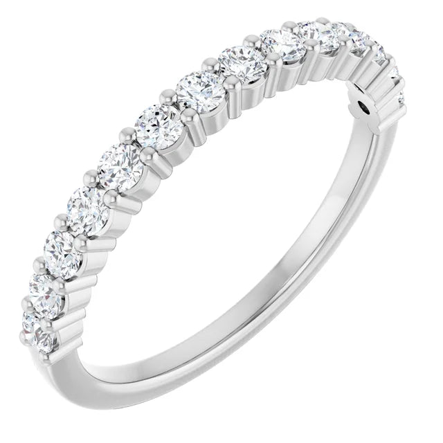 Sideway View for Yellow Gold Diamond engagement Ring for women Set in white gold or platinum 