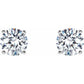 2 CTW Martini Style Diamond Stud Earrings 