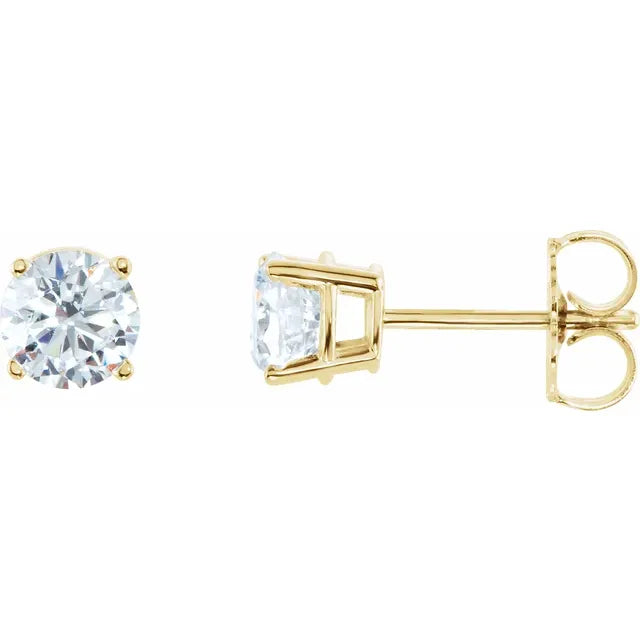 2 CTW Diamond Stud Earrings 