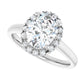 2 1/4 CTW Halo style oval diamond engagement Ring for women side in white gold