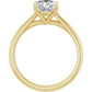 2 CT Oval Diamond Solitaire Engagement Rings for Women Set in Yellow Gold showing under gallery 