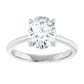 2 CT Oval Diamond Solitaire Engagement Rings for Women set in white gold or platinum 