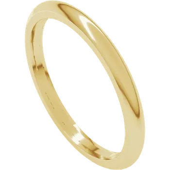 Classic Half-Round Comfort Fit Stacking Ring – 1.0 MM, 1.5 MM & 2.0 MM