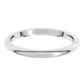 White gold 2 MM Half Round Band 