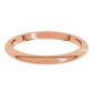 Rose Gold 2 MM Half Round Band 