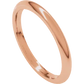 side view for 2 MM Half Round Band 