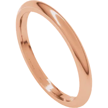 side view for 2 MM Half Round Band 