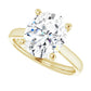 3 CT Diamond Solitaire Diamond Engagement Ring in Yellow Gold