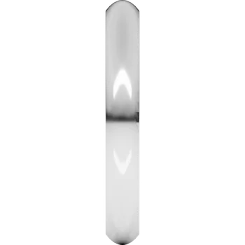 Picture for the shank of 3MM Comfort Fit Domed Band Set in white gold or platinum 