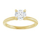 3/4 CTW Round solitaire diamond engagement ring 14k Yellow Gold