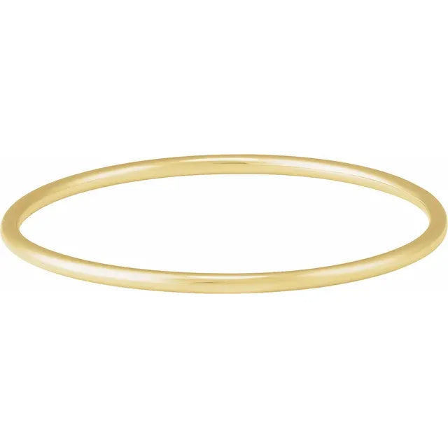 3 MM Classic Gold Bangle Bracelet 