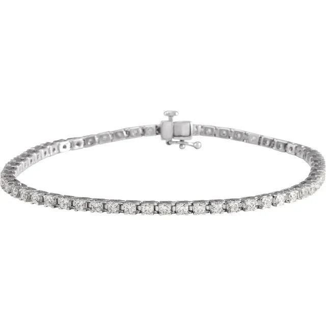 Diamond Tennis Bracelet 3CTW White gold