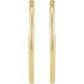 45 MM Tube hoop earrings 