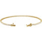 14K Gold 1 5/8 CTW Natural Diamond Tennis Bracelet clasp 