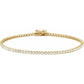 14K yellow Gold 14 K Gold 1 5/8 CTW Natural Diamond Tennis Bracelet