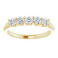 5 Stones 1/2 CTW Natural Diamond Anniversary Band