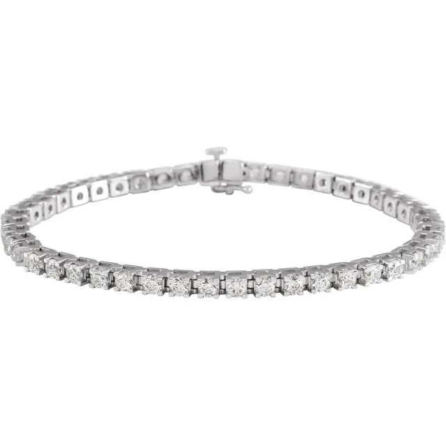 5 CTW Diamond Tennis Bracelet made in white gold 
