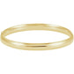 Yellow Gold 6.5 mm Hinged Bangle Bracelet 