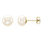 6 MM white Cultured Peal earrings 
