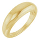 6 mm Petite gold Dome Ring