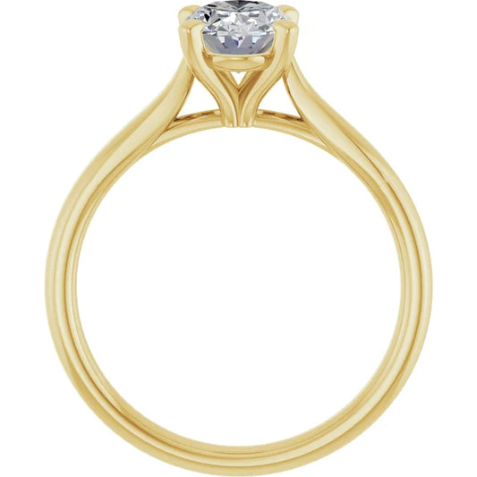 Jordan's 1 CT Classic Oval Solitaire Natural Diamond Engagement Ring