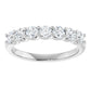 7 Stones Natural Diamond Anniversary Band 14K White Gold