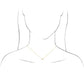 Model wearing Birthstone solitaire pendant 