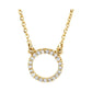 14K Yellow Gold .08 CTW Natural Diamond Necklace