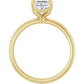 1 CT Princess Cut (Square Diamond) Solitaire Engagement Ring for women 