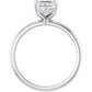 1 CT Princess Cut (Square Diamond) Solitaire Engagement Ring for women set in white gold showing under gallery 