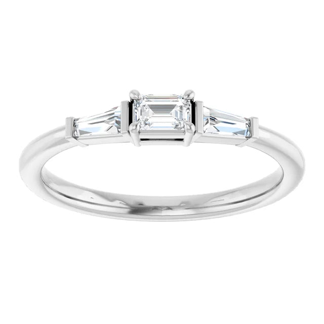 1/4 CTW Natural Diamond Stackable Ring 14K White Gold