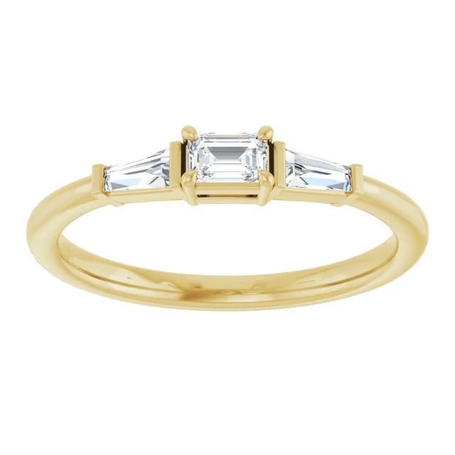 1/4 CTW Natural Diamond Stackable Ring 14K Yellow Gold