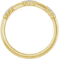 Standing Picture for Diamond Stackable Ring 1/8 CTW 