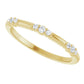 Sideway Picture for Diamond Stackable Ring 1/8 CTW 