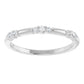 White Gold Diamond Stackable Ring 1/8 CTW 